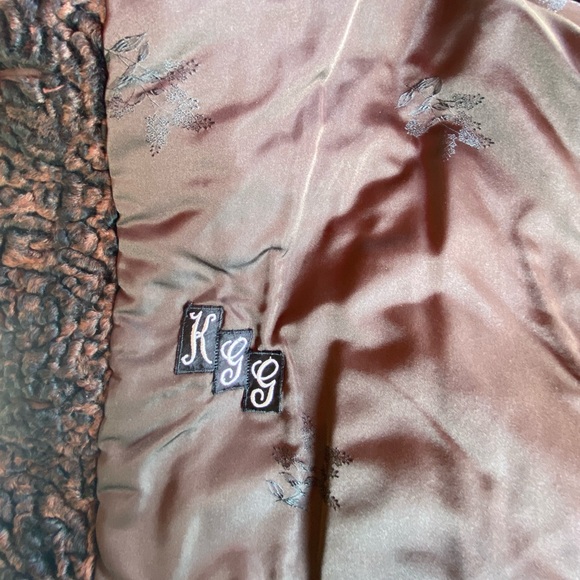 SOLD on eBay Vintage Persian Lamb Wool Coat Brown Black Mid Century Jacket S/M - Picture 7 of 7